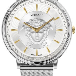 Versace Damklocka VE8102019 V Circle Silverfärgad/Stål Ø38 mm