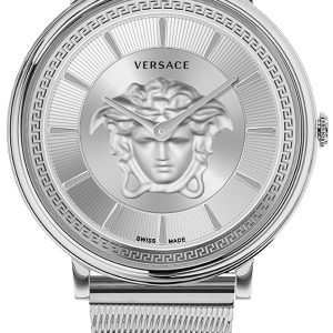 Versace Damklocka VE8103921 V Circle Silverfärgad/Stål Ø38 mm