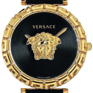 Versace Damklocka VEDV00119 Palazzo Svart/Läder Ø37 mm