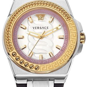 Versace Damklocka VEHD00220 Chain Reaction Vit/Plast Ø40 mm