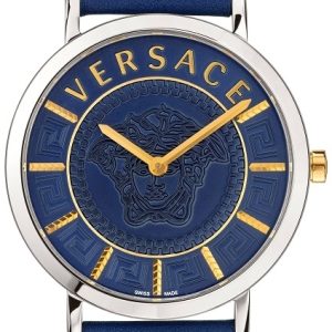 Versace Damklocka VEK400121 Blå/Läder Ø36 mm