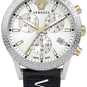 Versace Damklocka VEKB00122 Sport Tech Silverfärgad/Gummi Ø40 mm