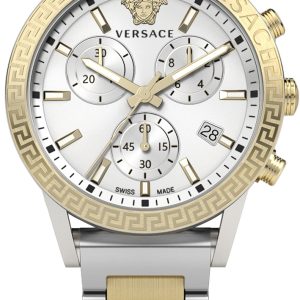 Versace Damklocka VEKB00622 Sport Tech Silverfärgad/Guldtonat stål