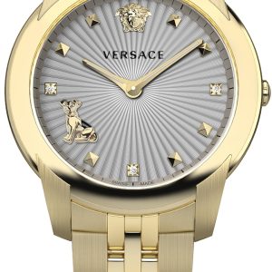 Versace Damklocka VELR01019 Audrey Grå/Gulguldtonat stål Ø38 mm