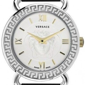 Versace Damklocka VEPU00220 Medusa Silverfärgad/Läder Ø36 mm