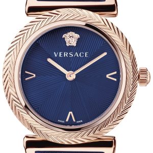 Versace Damklocka VERE01720 V Motif 35mm Blå/Läder Ø35 mm