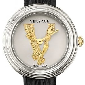 Versace Damklocka VET300421 Silverfärgad/Läder Ø28 mm