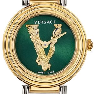 Versace Damklocka VET300821 V Virtus Grön/Stål Ø28 mm