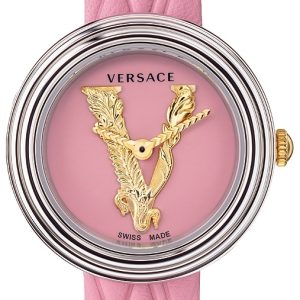 Versace Damklocka VET301021 V Virtus Rosa/Läder Ø28 mm