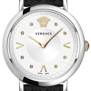 Versace Damklocka VEVD00119 Pop Chic Silverfärgad/Läder Ø36 mm