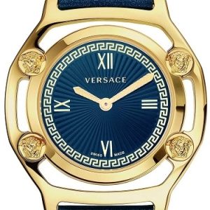 Versace Damklocka VEVF00320 Medusa Frame Blå/Läder Ø36 mm