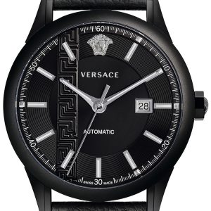 Versace Herrklocka V18030017 Aiakos Svart/Läder Ø44 mm