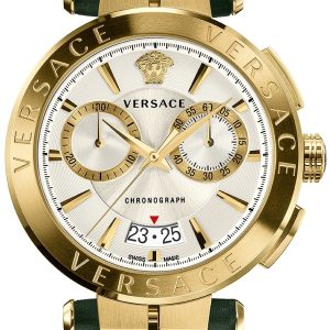 Versace Herrklocka VE1D01320 Aion Silverfärgad/Läder Ø45 mm