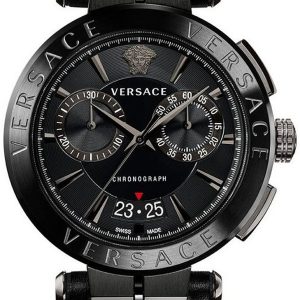 Versace Herrklocka VE1D01420 Aion Svart/Läder Ø45 mm