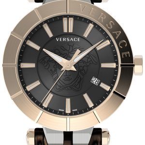 Versace Herrklocka VE2B00221 V Race Svart/Läder Ø43 mm