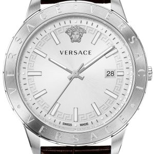 Versace Herrklocka VE2C00121 Univers Silverfärgad/Läder Ø43 mm