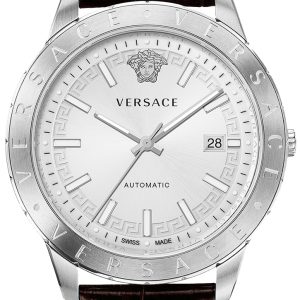 Versace Herrklocka VE2D00121 Univers Silverfärgad/Läder Ø43 mm