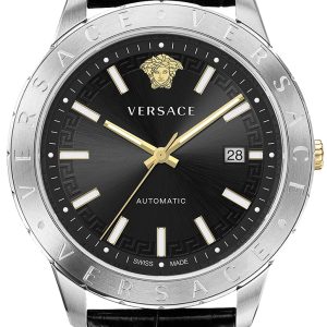 Versace Herrklocka VE2D00221 Univers Svart/Läder Ø43 mm