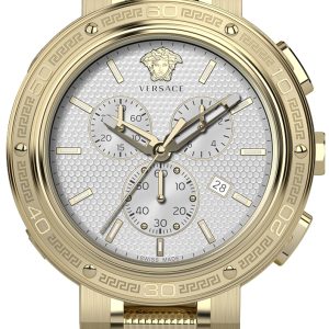 Versace Herrklocka VE2H00621 V Extreme Vit/Gulguldtonat stål Ø46 mm