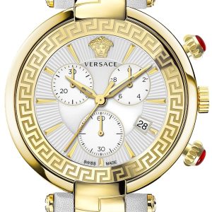 Versace Herrklocka VE2M00421 Revive Silverfärgad/Läder Ø41 mm