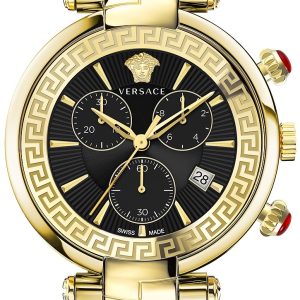 Versace Herrklocka VE2M00621 Revive Svart/Gulguldtonat stål Ø41 mm