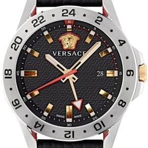 Versace Herrklocka VE2W00122 Sport Tech Svart/Läder Ø45 mm