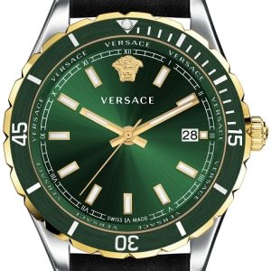 Versace Herrklocka VE3A00320 Hellenyium Grön/Läder Ø41 mm