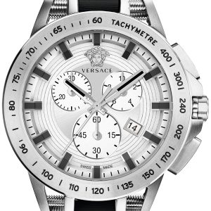 Versace Herrklocka VE3E00121 Sport Tech Silverfärgad/Plast Ø45 mm