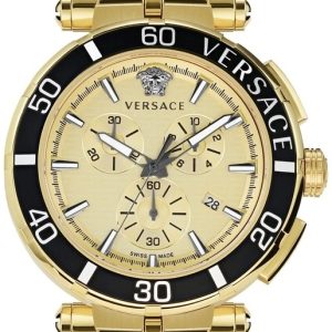 Versace Herrklocka VE3L00622 Greca Guldtonad/Gulguldtonat stål Ø45