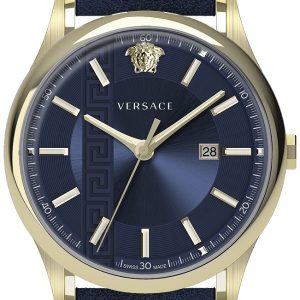 Versace Herrklocka VE4A00220 Aiakos Blå/Läder Ø44 mm