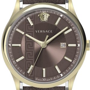 Versace Herrklocka VE4A00320 Aiakos Brun/Läder Ø44 mm