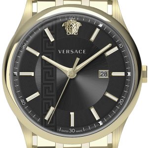 Versace Herrklocka VE4A00820 Aiakos Svart/Gulguldtonat stål Ø44 mm