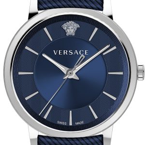 Versace Herrklocka VE5A00120 V Circle Blå/Läder Ø42 mm