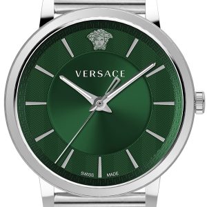 Versace Herrklocka VE5A00620 V Circle Grön/Stål Ø42 mm