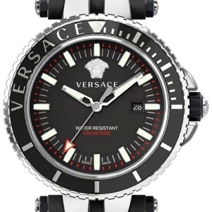 Versace Herrklocka VEAK00118 V Race Diver Svart/Plast Ø46 mm