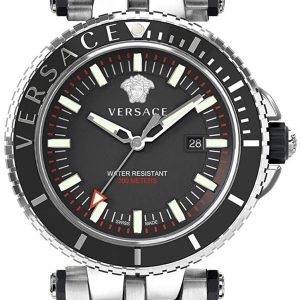 Versace Herrklocka VEAK00318 V Race Svart/Stål Ø46 mm