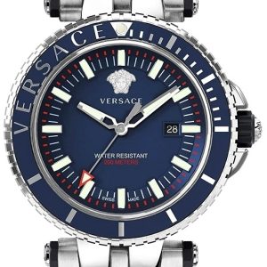 Versace Herrklocka VEAK00418 V Race Diver Blå/Stål Ø46 mm