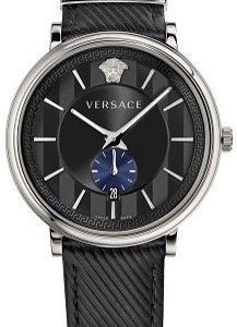 Versace Herrklocka VEBQ00918 V Circle Svart/Läder Ø42 mm