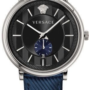 Versace Herrklocka VEBQ01018 V Circle Svart/Läder Ø42 mm