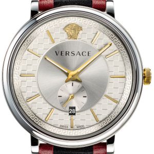 Versace Herrklocka VEBQ01319 V Circle Grå/Textil Ø42 mm