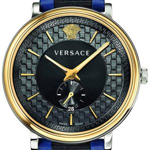 Versace Herrklocka VEBQ01419 V Circle Svart/Textil Ø42 mm