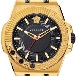 Versace Herrklocka VEDY00619 Chain Reaction Svart/Stål Ø46 mm