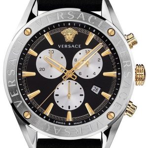 Versace Herrklocka VEHB00119 V Chrono Svart/Plast Ø45 mm