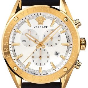 Versace Herrklocka VEHB00219 V Chrono Silverfärgad/Plast Ø45 mm