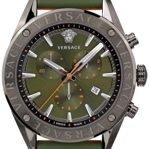 Versace Herrklocka VEHB00319 V Chrono Grön/Plast Ø45 mm