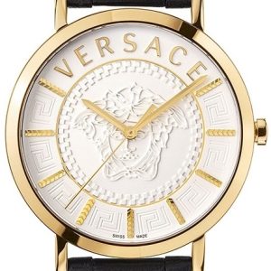 Versace Herrklocka VEJ400221 V Icon Silverfärgad/Läder Ø41 mm