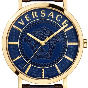 Versace Herrklocka VEJ400321 V Essential Blå/Läder Ø40 mm