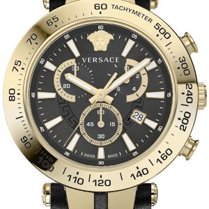 Versace Herrklocka VEJB00422 Bold Svart/Läder Ø46 mm