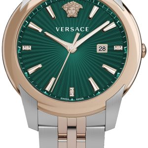 Versace Herrklocka VELQ01019 V Urban Grön/Stål Ø42 mm