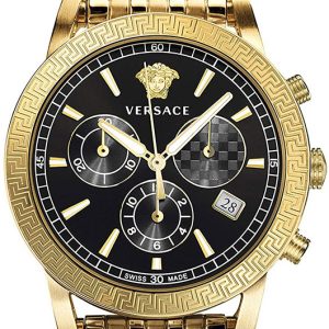 Versace Herrklocka VELT00419 Sport Tech Svart/Gulguldtonat stål Ø40